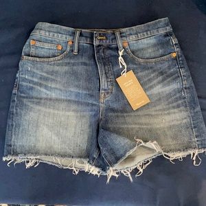 Madewell women’s high rise denim shorts